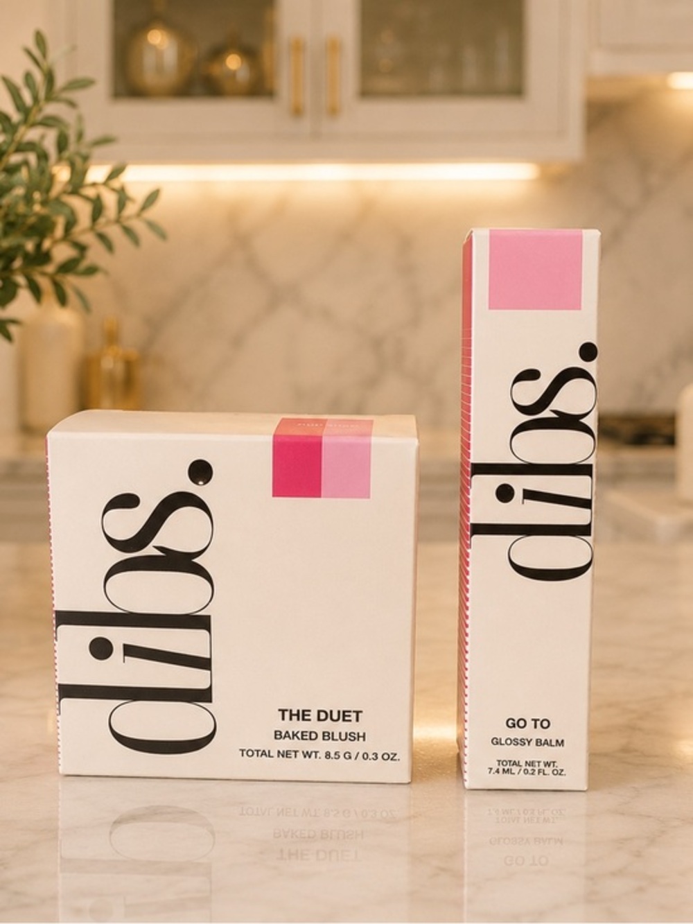 DIBS Beauty Bundle — The Duet Baked Blush + Go To Glossy Balm 💕 BNIB